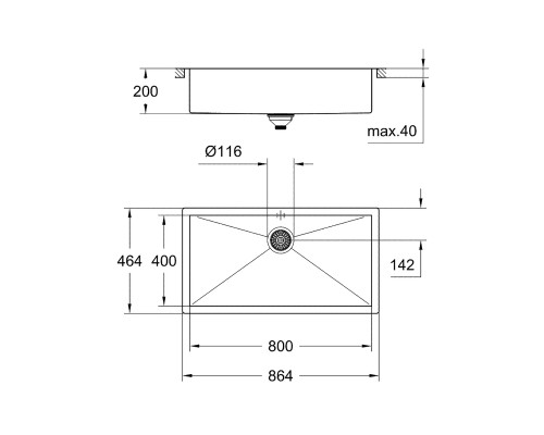 Кухонная мойка Grohe Sink K700 31580SD0