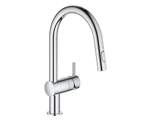 Смеситель для кухни с выдвижным изливом Grohe Minta 30348001