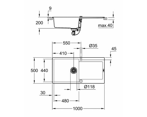 Кухонная мойка Grohe Sink K500 31645AP0