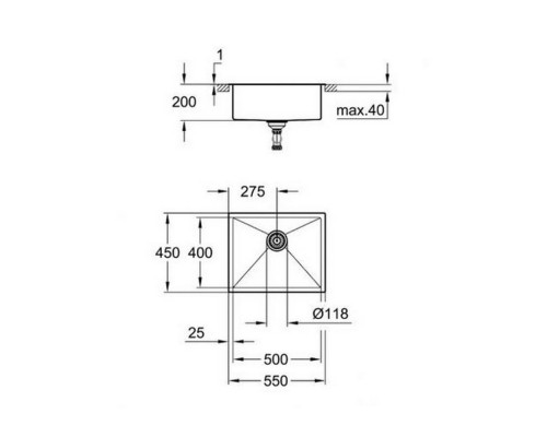 Кухонная мойка Grohe Sink K700 31726SD0