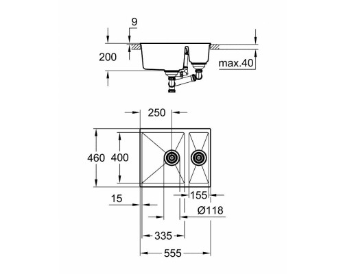 Кухонная мойка Grohe Sink K500 31648AT0