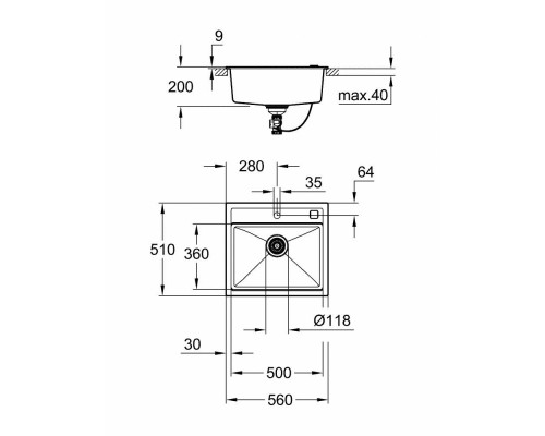 Кухонная мойка Grohe Sink K700 31651AT0