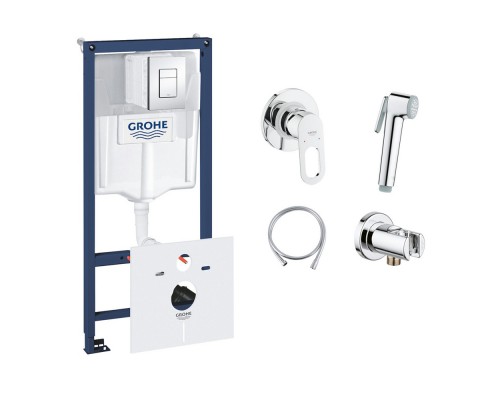 Комплект Grohe инсталляция Rapid SL 38827000 + набор для гигиенического душа со смесителем BauLoop 111042
