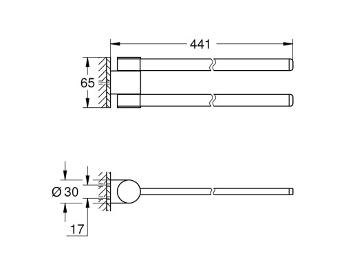 Полотенцедержатель Grohe Selection 41063000