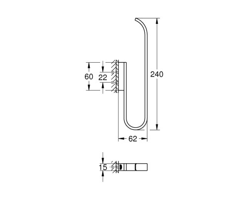 Держатель для запасной туалетной бумаги Grohe Selection 41067000