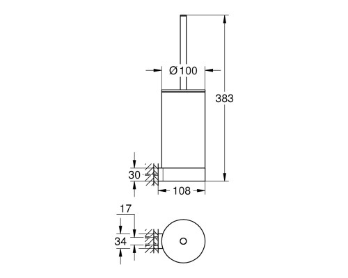 Ершик для унитаза Grohe Selection 41076000