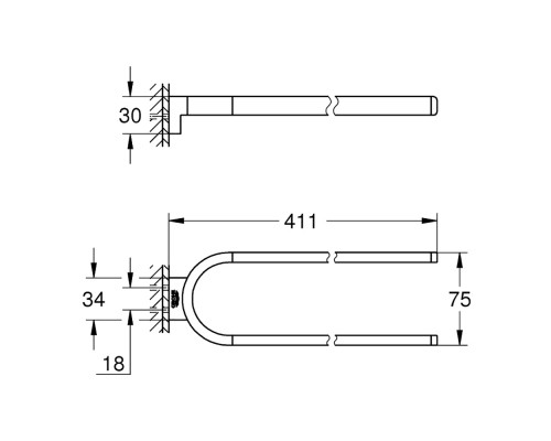 Полотенцедержатель Grohe Selection 41059000