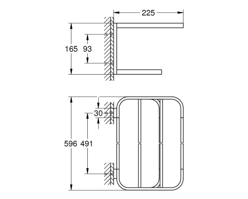 Полка для полотенец Grohe Selection 41066000