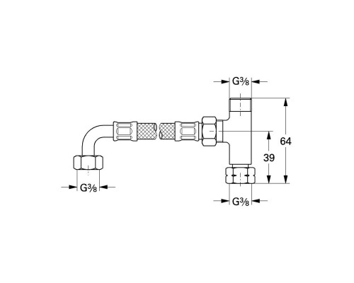 Гибкая подводка для термостата Grohe Grohtherm Micro 47533000