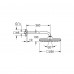 Лейка для верхнего душа с держателем Grohe Tempesta 250 Cube 26687000