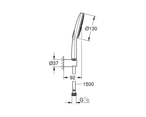 Душевой гарнитур Grohe Rainshower Smartactive 130 26581000