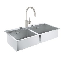 Набор Grohe мойка кухонная K800 31585SD0 + смеситель Concetto 32663DC3