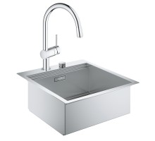 Набор Grohe мойка кухонная K800 31583SD0 + смеситель Minta 32918000