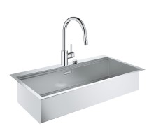 Набор Grohe мойка кухонная K800 31586SD0 + смеситель Eurosmart Cosmopolitan 31481001
