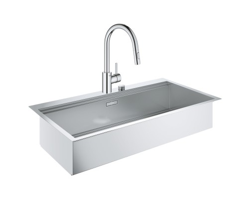 Набор Grohe мойка кухонная K800 31586SD0 + смеситель Eurosmart Cosmopolitan 31481001