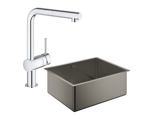 Набор Grohe мойка кухонная K700 31574AL0 + смеситель Minta 32168000
