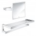 Набор аксессуаров Grohe полка для полотенец Selection Cube 40804000 + зеркало косметическое Selection Cube 40808000