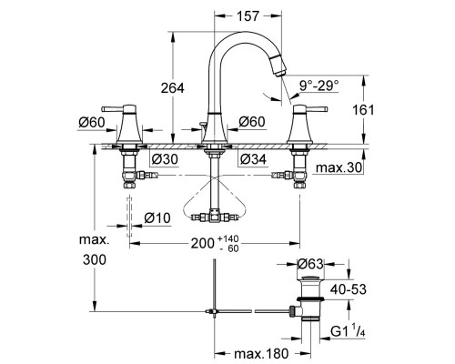 Смеситель для раковины Grohe Grandera 20389000