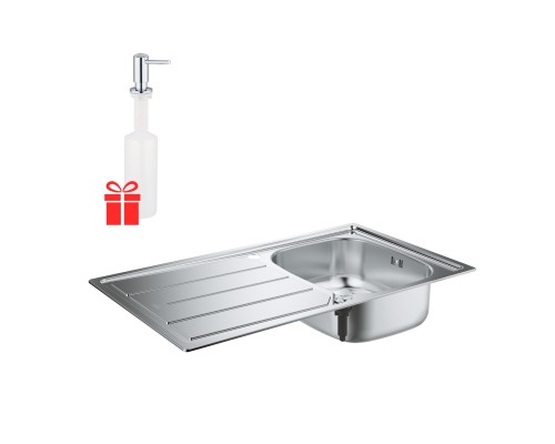 Набор Grohe мойка кухонная K200 31552SD0 + дозатор для моющего средства Contemporary 40536000