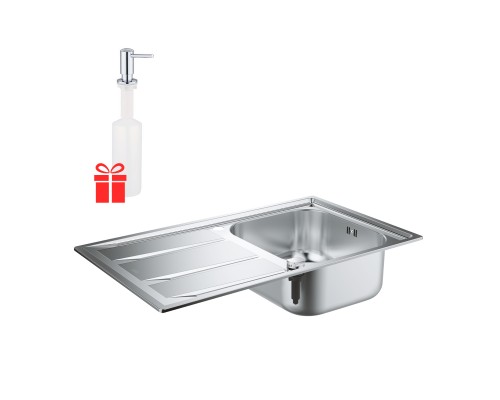 Набор Grohe мойка кухонная K400 31566SD0 + дозатор для моющего средства Contemporary 40536000