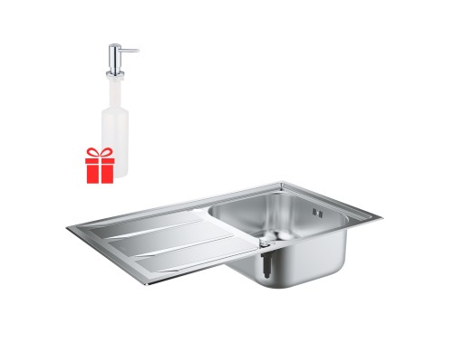 Набор Grohe мойка кухонная K400 31568SD0 + дозатор для моющего средства Contemporary 40536000