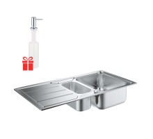 Набор Grohe мойка кухонная K500 31572SD0 + дозатор для моющего средства Contemporary 40536000