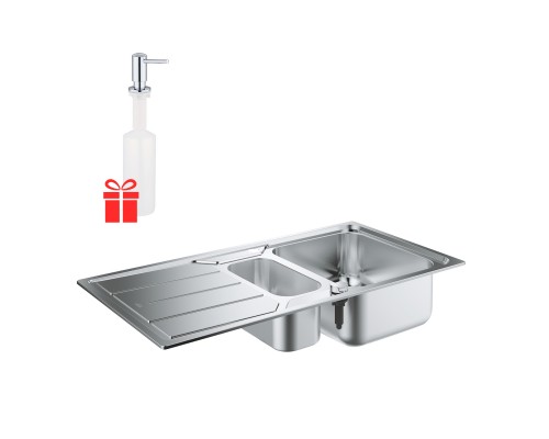 Набор Grohe мойка кухонная K500 31572SD0 + дозатор для моющего средства Contemporary 40536000
