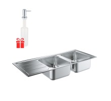 Набор Grohe мойка кухонная K500 31588SD0 + дозатор для моющего средства Contemporary 40536000