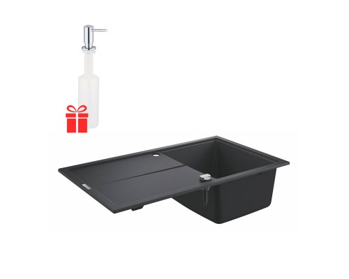 Набор Grohe мойка кухонная K400 31640AP0 + дозатор для моющего средства Contemporary 40536000