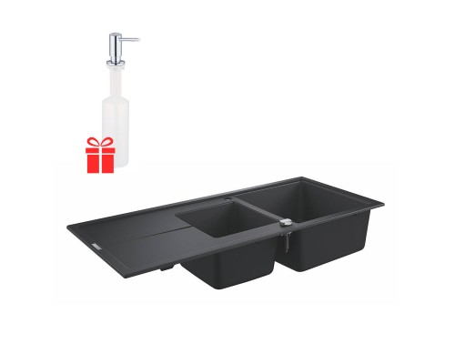 Набор Grohe мойка кухонная K400 31643AP0 + дозатор для моющего средства Contemporary 40536000