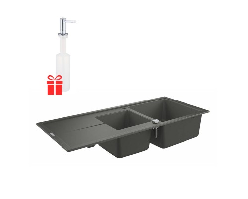Набор Grohe мойка кухонная K400 31643AT0 + дозатор для моющего средства Contemporary 40536000