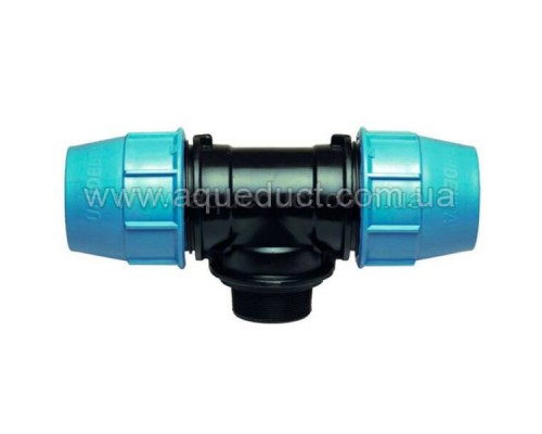Тройник компресионный 20x1/2"Нх20 Unidelta