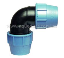 Колено зажимное 75х90° Unidelta